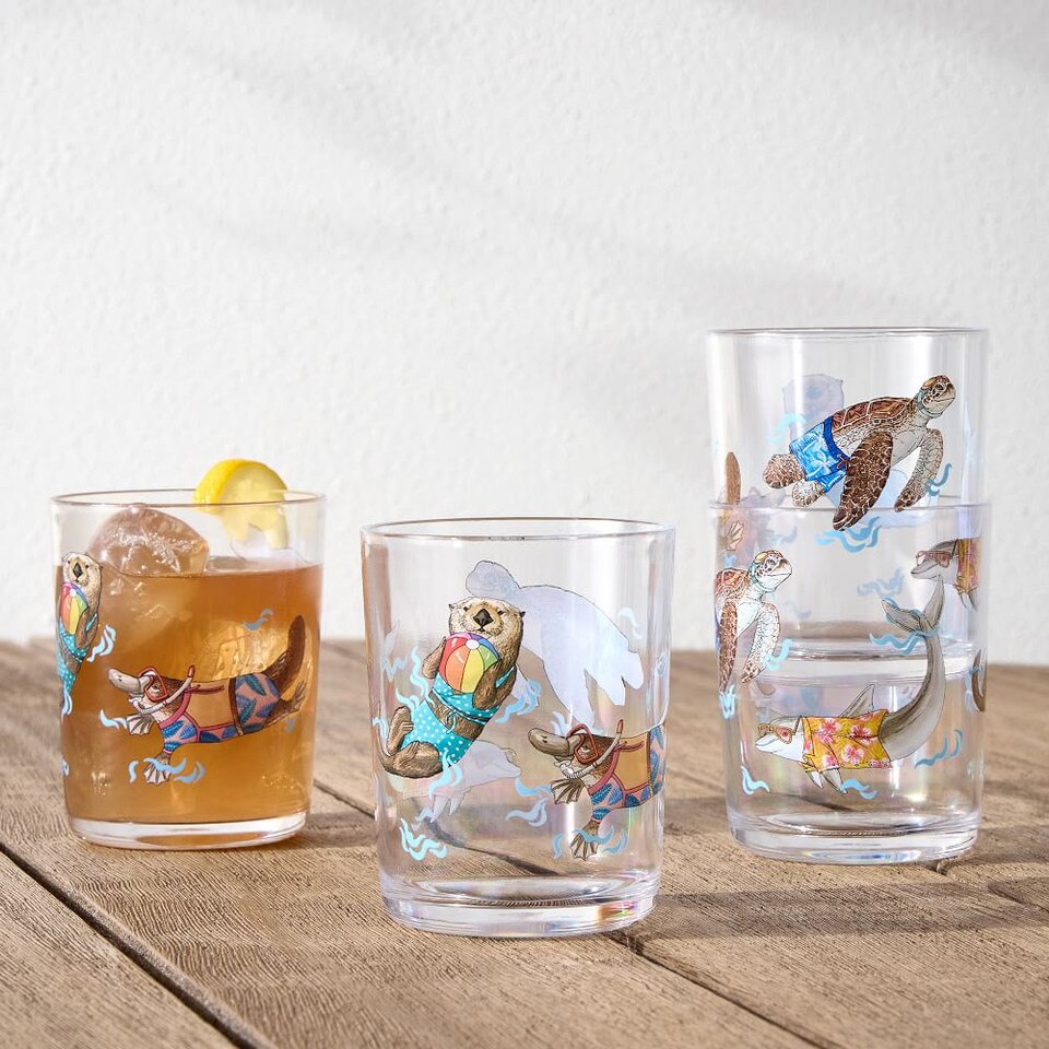 Dapper Animal Acrylic Drinkware West Elm Australia